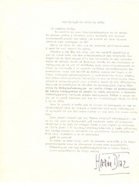[Carta] 1958 jul. 13, Santiago, Chile [a] Doris Dana, [New York]