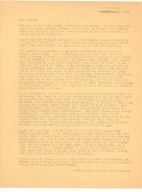 [Carta] 1958 oct. 9, [New York] [a] Alone, [Santiago de chile]