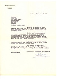 [Carta] 1957 ene. 28, Santiago, Chile [a] Doris Dana, [New York]