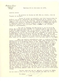 [Carta] 1957 dic. 26, Santiago, Chile [a] Doris Dana, [New York]