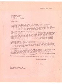 [Carta] 1960 jan. 14, Pond Ridge, New York [a] Radomiro Tomic, Santiago de Chile