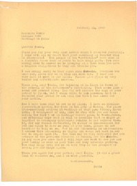 [Carta] 1960 feb. 11, [New York] [a] Radomiro Tomic, Santiago de Chile