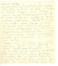 [Carta] [1960?] sep. 8, Montevideo, Uruguay [a] Doris Dana, [New York]