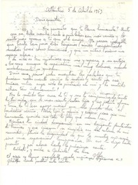 [Carta] 1953 abr. 5, Atlántico [a] Doris Dana, [New York]