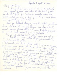 [Carta] 1953 ago. 7, Rapallo, [Italia] [a] Doris Dana, [New York]