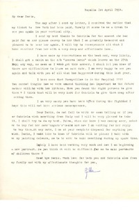 [Carta] 1954 abr. 1, Rapallo, [Italia] [a] Doris Dana, [New York]
