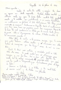 [Carta] 1956 feb. 26, Rapallo, [Italia] [a] Doris Dana, [New York]