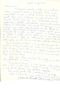 [Carta] 1956 apr. 19, Rapallo, [Italia] [a] Doris Dana, [New York]