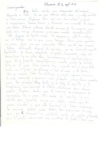 [Carta] 1956 sep. 22, Valparaíso, Chile [a] Doris Dana, [New York]