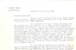 [Carta] 1956 ago. 31, Santiago, Chile [a] Doris Dana, [New York]