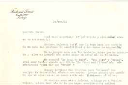 [Carta] 1954, dic, 17, Santiago, Chile [a] Doris Dana, [New York]