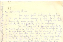[Carta] [1963?], [Santiago, Chile] [a] Doris Dana [New York]