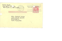 [Tarjeta] 1957, ago. 20, New York [a] Madeleine, Redditt, West Virginia