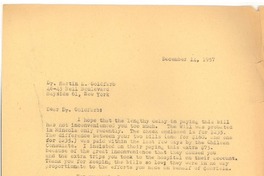 [Carta] 1957, dic. 14, New York [a] Martin L. Goldfarb, New York