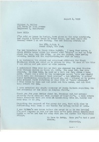 [Carta] 1959, ago. 8, New York [a] William P. Malloy, California