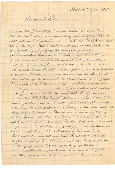 [Carta], 1947 jan. 1, Flensburg, Alemania [a] [Gabriela Mistral]