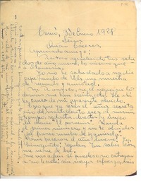 [Carta] 1928 ene. 3, Curico, Chile [a] Luis Omar Cáceres