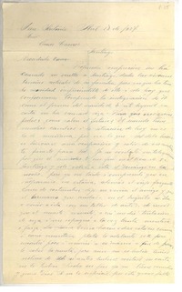 [Carta] 1927 abr. 13, San Antonio, Chile [a] Luis Omar Cáceres