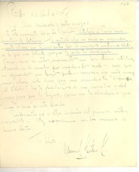 [Carta] 1925 abr. 18, Peñaflor, Chile [a] Luis Omar Cáceres