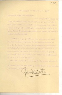 [Carta] 1928 dic. 31, Santiago, Chile [a] Luis Omar Cáceres