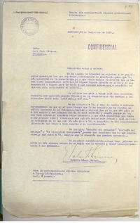 [Carta] 1933 set. 22, Santiago, Chile [a] Omar Cáceres
