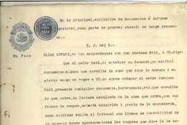 [Carta] 1928 jul. 18, San Antonio, Chile [al] Sr. Alberto Sanfuentes y Sr. Abelardo Valderrama