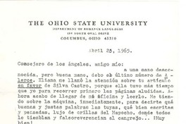 [Carta] 1965 abr. 28, Ohio, Estados Unidos, [a] Alfonso Calderón