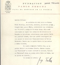 [Carta] [c.1980], Santiago, Chile [a] Alfonso Calderón