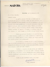 [Carta] 1969 oct. 10, Montevideo, Uruguay [a] Alfonso Calderón