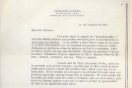 [Carta] 1967 oct. 01, California, Estados Unidos [a] Alfonso Calderón