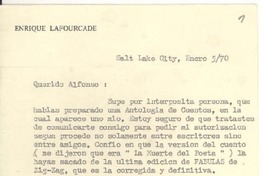 [Carta] 1970 ene. 05, Utah, Estados Unidos [a] Alfonso Calderón