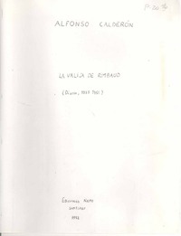 La Valija de Rimbaud Diario, 1939-1951