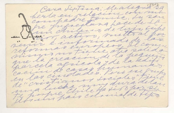 [Carta] 1952, abril, Nápoles, Italia [a] Sixtina Araya