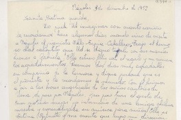 [Carta] 1952 dic. 3, Nápoles, Italia [a] Sixtina Araya