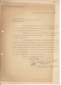 [Carta] 1949 nov. 19, Santiago, Chile [a] Carlos Préndez Saldías