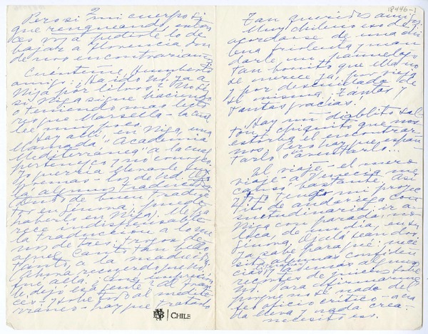 [Carta] [1952] Nápoles, Italia [a] Humberto Díaz-Casanueva