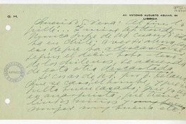 [Carta][1936] noviembre 12, Lisboa, Portugal [a] José Santos González Vera