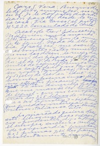 [carta] 1951, Nápoles, Italia [a] José Santos González Vera