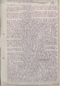 [Carta] 1933 noviembre 12, Madrid, España [a] Senén Álvarez de la Rivera, Santiago [Chile]