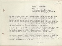 [Carta] 1951 marzo 7, Bilbao, Madrid, España [a] Cristóbal Bermúdez Plata, Sevilla [España]