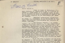 [Oficio consular N°335109] 1950 noviembre 6, Bilbao, España [al] Sr. Ministro de Relaciones Exteriores