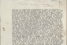 [Carta] 1949, [España] [a] Emilio Rodríguez Mendoza, Santiago [Chile]
