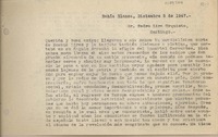 [Carta] 1947 diciembre 5, Bahía Blanca, Argentina [a] Pedro Lira Urquieta, Santiago, [Chile]