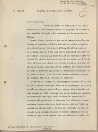 [Oficio N° 25632] 1949 diciembre 9, Bilbao, España [al] Sr. Ministro de Relaciones Exteriores, Chile