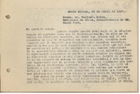[Carta] 1947 abril 16, Bahía Blanca, Argentina [a] Benjamín Cohen, New York