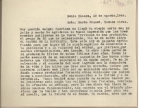 [Carta] 1945 agosto 19, Bahía Blanca, Argentina [a] Marta Brunet, Buenos Aires