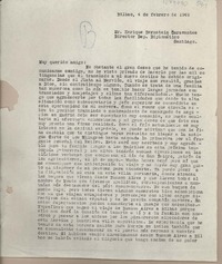 [Carta] 1949 febrero 4, Bilbao, España [a] Enrique Bernstein Carabantes, Santiago, [Chile]