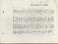 [Carta] 1950 junio 17, Bilbao, España [a] Dalmiro de la Válgoma, Madrid [España]