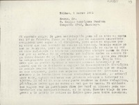 [Carta] 1951 marzo 5, Bilbao, España [a] Emilio Rodríguez Mendoza, Santiago de Chile