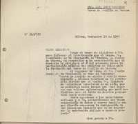 [Oficio N°340111] 1950 noviembre 10, Bilbao, España [al] Ministro de Relaciones Exteriores [Chile]